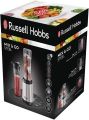 Russell Hobbs Mix&Go Steel Blender/Stand Mixer Smoothie Maker including 2 drinking bottles 600 ml. 