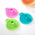 Telescopic Funnel Portable Silicone Folding Funnel Oil Leak Hoppe Kitchen Liquid Dispensing Cooking Tool Kitchen Accessories. 