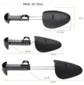 Hot Sale Adjustable Men Women Plastic Boots Shoe Stretcher Durable Black Shoe Tree Expander Extender Support Keeper Accessories. 