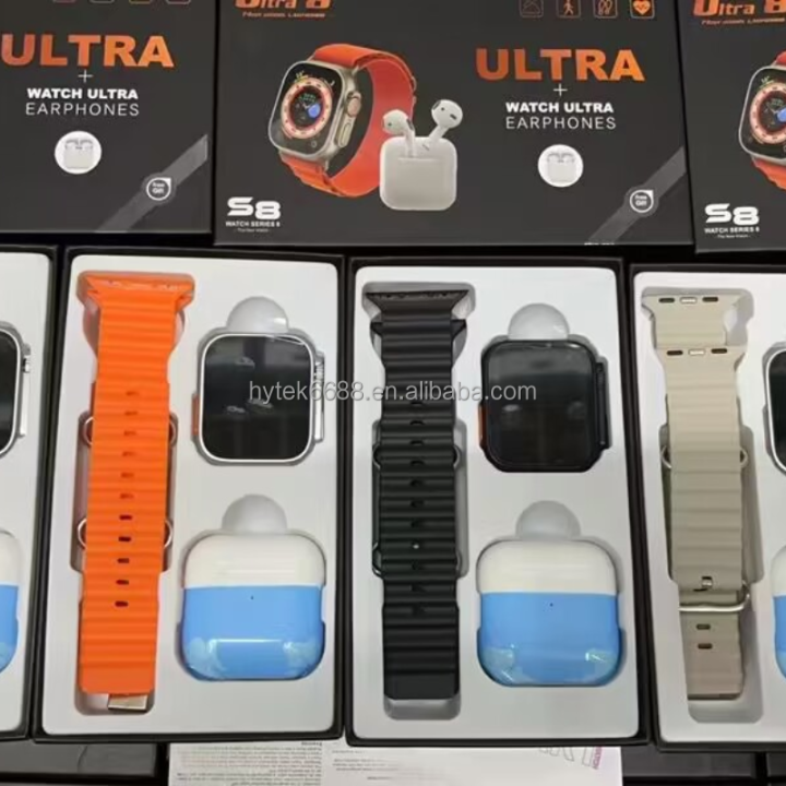 Series%208%20Smart%20Watch%20S8%20Ultra%20TWO%20Straps%20With%20Bluetooth%20Earphones%20Gift%20Smartwatch%20-%20Image%205