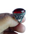 Anari yaqoot Turkish Stylish Stone Ring Turkish Design Rings For Men and Boys Fashion Stylish New Design Rings Stainless Steel /Anari Yaqoot stone /anari yaqoot gemstone/red stone.. 