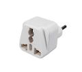 EU Plug Adapter Converter US AU UK To European Euro Europe AC Travel Power Adapter Electric Socket Electric Outlet - White. 