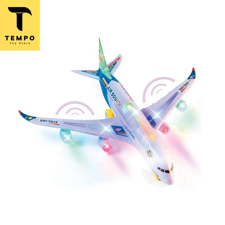 Mini Airbus A380 Electric Airplane Model Light & Sound Toy