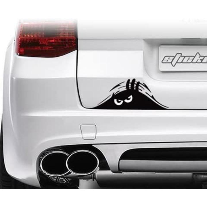 1 X Peeking Monster Scary Eyes Car Sticker (12 x 7 Inches)