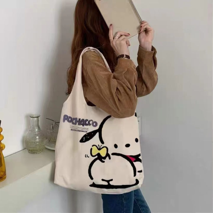 Cute%20Girly%20Cartoon%20Pochacco%20Good%20Quality%20Woman%20Large%20White%20Top-handle%20Shoulder%20Bag%20Canvas%20Tote%20Bag%20Shopping%20Bag%20-%20Image%207