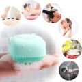 Soft Silicone Bath Brush with Hooks | Baby & Adult Body Scrubber | Random Color | With Box. 