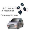 Pack of 4 A/c Knob Daihatsu Coure - 4 Piece Set. 