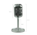 Juenndy Classic Retro Dynamic Vocal Microphone Vintage Style Mic Universal Stand Compatible Live Performance Karaoke Studio Recording. 