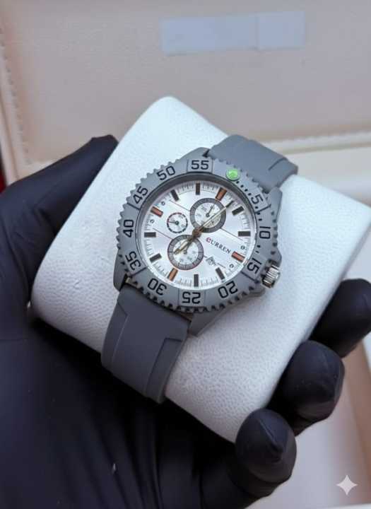 styles%20watch%20for%20men%20Sports%20Chronograph%20Watch%20for%20Men%20%E2%80%93%20Black%20&%20Blue%20And%20Silver%20Dial,%20Premium%20Rubber%20Strap%20Heavy%20Duty%20Black%20Bezel%20Rotating%20-%20Image%205