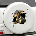 Decorative Sticker Realistic Car 3D Stickers Animal Funny Crack Decals. 
