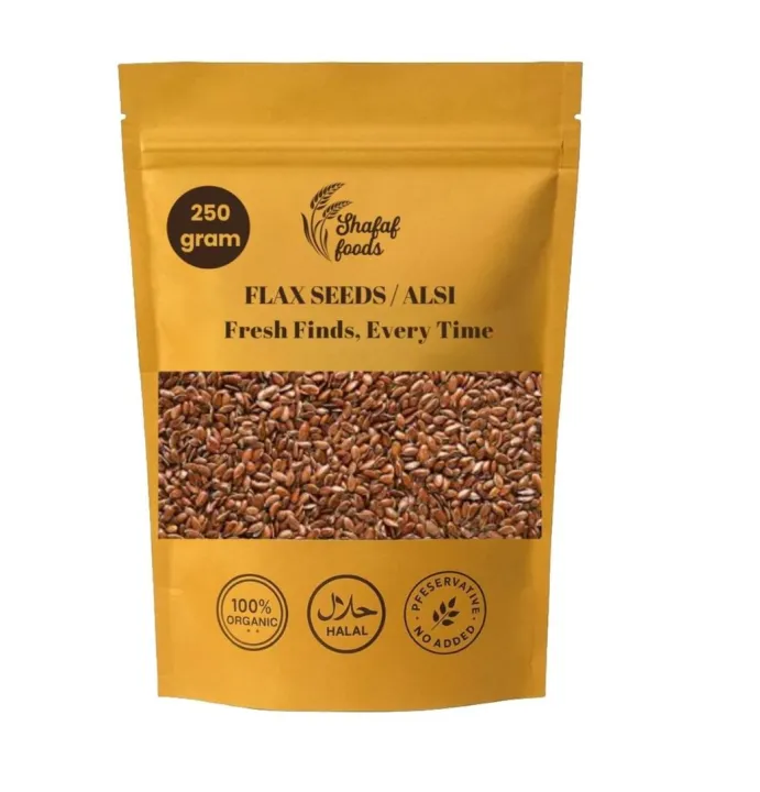 Organic Flax Seeds (Alsi) 250g– High Fiber & Omega-3 | Weight Loss ...