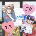 Korean comic sketch Cui Yijing Li Zhoubin 3-inch fan photo card high-looking handsome guy photo card thickened double-sided laser OVERDOESETO. 