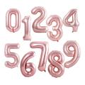 40 Inch Foil Birthday Balloons Air Helium Number Balloon Happy Birthday Party Decoration Rose Gold Figures Balloon. 