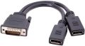DMS 59 Pin to 2 DisplayPort Cable, DMS 59 Pin Male to DisplayPort Female Dual Monitor Extension Cable Adapter for Lhf Graphics Card. 