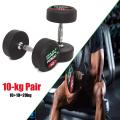 10+10=20kg SNK FITNESS Beautiful Stylish Ultra High Quality Professional Rubber Coated Dumbbell Fitness Home Gym Home Exercise Dumbell. 