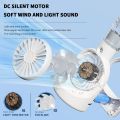Dsp Appliances Portable Table Misting Fan，Rechargeable Battery Operated Spray Water Mist Fan Foldable，Handheld Fan 4 Speeds，Mini Fan Personal Cooling Fans for Outdoor,Travel, Makeup, Home, Office. 