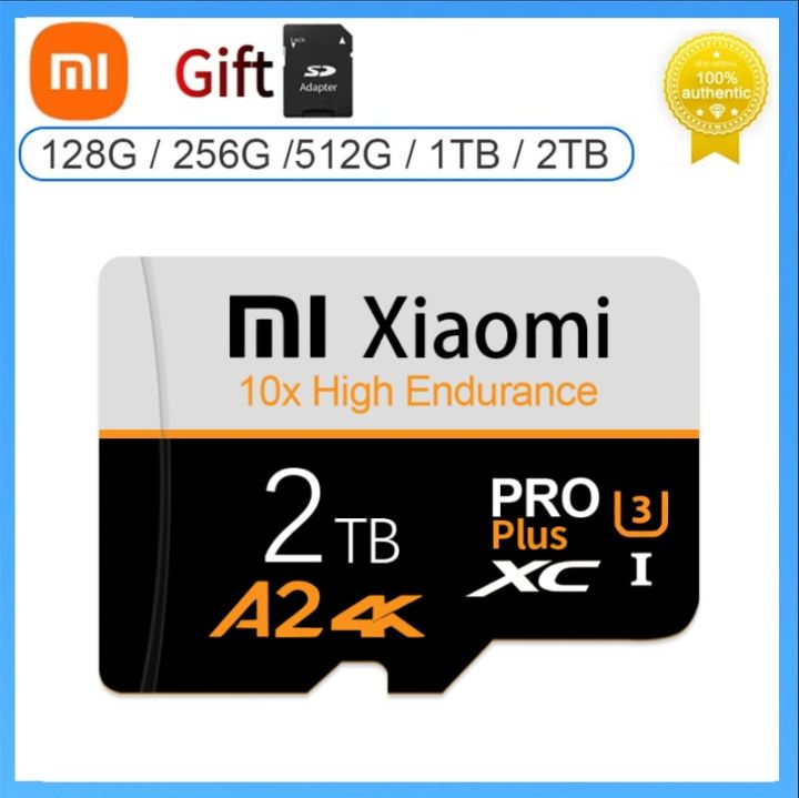 Xiaomi Original SD Card 2TB High Speed Micro TF SD Card 1TB TF SD Memory Card Mobile Phone Computer Camera Flash Memory Card