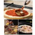 Pizza Spread Sauce Ladle Rubber Handle Flat Kitchen Cooking -6 Oz. 