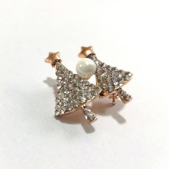 Pack of 1 - Christmas Tree Metal Brooch Pin