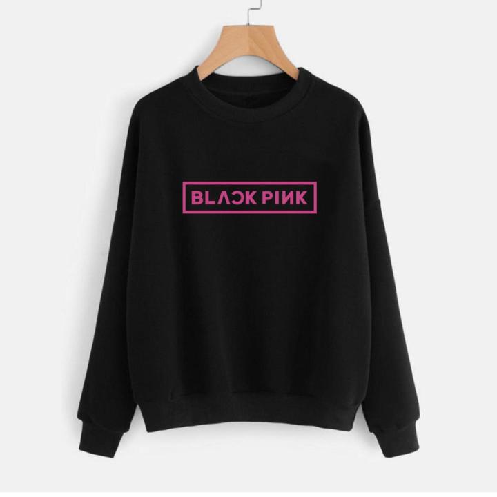 Blackpink Fleece Full Sleeves Pull Over Sweatshirt