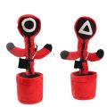 Electric Squid Game Cactus Toy Super Cute Singing Dancing Plush Puzzle Toy Novelty Gifts for. 
