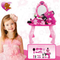 Kid Dressing Table - Kid's Makeup Girl's Pretend Dress-up Toys Set Simulation Dressing Table Toy. 