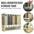 FREE SHIPPING 6-Grid Storage Wall Mounted Food Dispenser Whole Grains Rice Bucket Large Capacity Dry Food Dispenser Dry Food Fruit Storage Box for Home and Kitchen Box Cereal Dispenser. Rice Bucket Divided Grains Tank Moisture-Proof and Insect-Proof. 