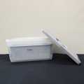 Multiple Fridge Fruit Vegetable  and Bread Basket  Storage Box, Organizer  With LID Locked. 