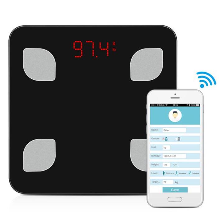 MENGK Weighing Body Fat Scales ,Bluetooth Body Fat Scales, Smart Wireless Body Fat Analyser with App for Android and iOS