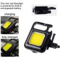 Portable Multifunctional Super Bright COB Rechargeable Keychain Light With Free Type-c charging cable. 