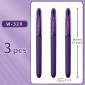 3/6pcs Purple Ink Gel Pens,, 1.0mm,for Writing, Large Capacity Refill, Office Supplies Back To Sochool Kawaii School Supplies. 