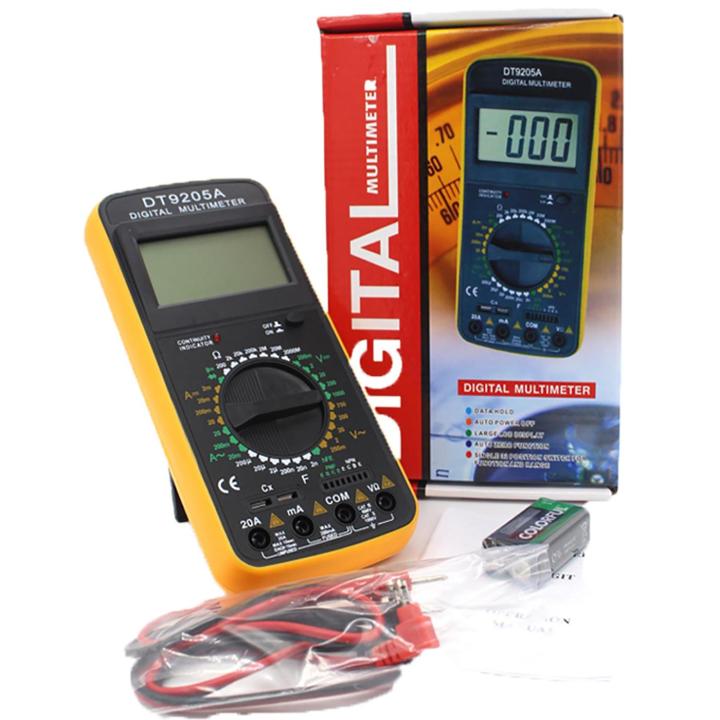 Professional Digital Multimeter DT9205A, Best Quality Voltage Meter, Ohm Meter, Good for AC Volt, DC Volt, and Current measurement digital multimeter, DT 9205 A