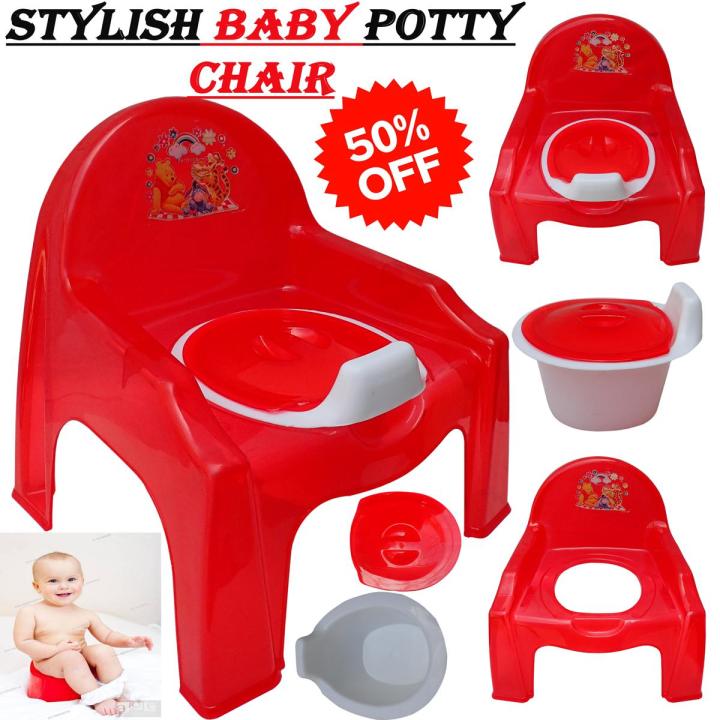 Baby Potty Chair Child Toddler Toilet Seat Kid Urinal Training Pot Red Color