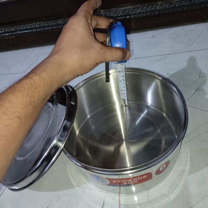 2%20Pcs%20Storage%20Boxes%20with%20Lids%20Stainless%20Steel%20Size%209%20inches%20and%2010%20inches%20-%20Image%209