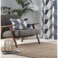 Dockyard Cushion Covers - Geo Wall Navy Blue Cushion Covers Set - Pack of 2. 