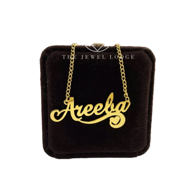 Areeba name necklace discount