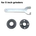 Angle Grinder Flange Spanner Wrench Kit For Grinder of 4 and 5 inch Accessories With Lock Nut Tool. 