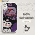 AMORVOR for Samsung Galaxy A10S Back Cover PU Leather Cartoon Sanrio Kuromi Phone Case Soft Silicone Edge Phone Cover. 
