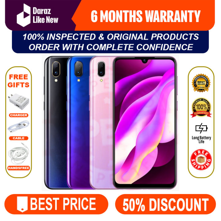 Imported Original Vivo Y97 Mobile | 100% INSPECTED | 8GB RAM | 256GB ROM(STORAGE) | Fresh Kit | 3315mAh Battery | Dual Sim PTA Approved | BEST FOR ADULT AND KIDS BOTH | Android 8.1 | Just Like New Condition | With Box, Charger, Cable & FREE Handsfree