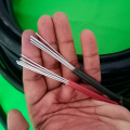 7/64 Double Core Silver Wapda Cable - 7/64 2 Core Wire Silver Wapda Cable. 