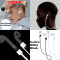 Anti Lost Earphones Rope Holder Cable For Air-Pods Strap Wireless Bluetooth Headphone Neck Strap Cord String 55CM TWS Anti Lost Ear phones Headset Hanging Lanyard Drop Air Pods Accessory Loop Earbuds Accessories Skin Friendly Airpods Band Neckband. 