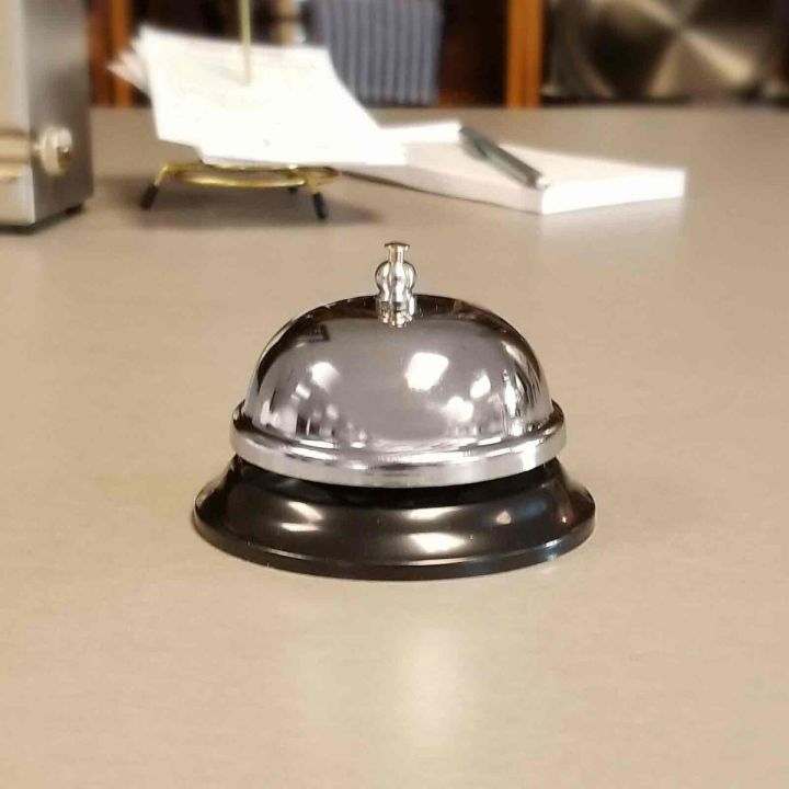 Call Bell – Desktop Service Bell with Push Button for Hotel, Reception ...