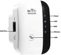 Aigital WiFi Extender, WiFi Booster/WiFi Range Extender-300Mbps/2.4GHz WiFi Extender Booster with Ethernet Port, Covers up to 1500Sq. st&20 Devices, Long Range Wireless Internet Router, WPS-Easy Setup. 