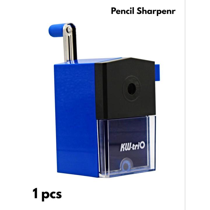 KW- Trio Rotary Pencil Sharpener Machine Long Lasting Metal Blade Office , School Supply Stationery