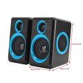 LED TV Speakers FT-165 Super Sound Multimedia 2.0 Channel Woofer Sound Speakers USB Powered Wired Speakers for Computer , pc , Laptop , LED TV , Mobile. 