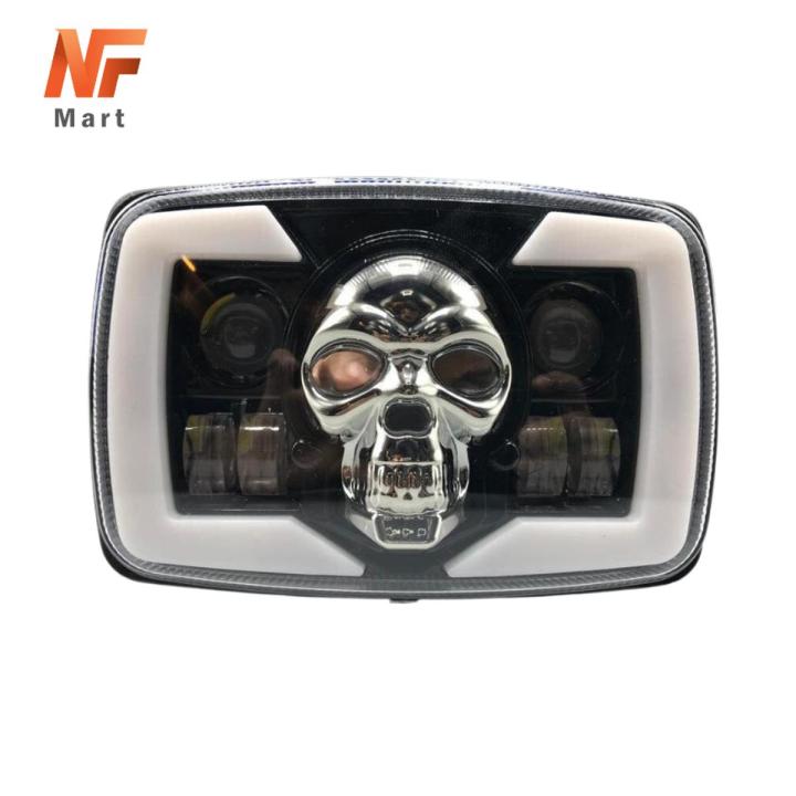 thumbnail image 2 of LED DRL Projector Headlights Assembly For 2011-2014 Dodge Charger - Black Housing, Clear Lens, Dual Beam 2 of 12