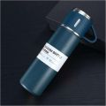 Double Stainless Steel 500ML Water bottles 3 In 1 set of Thermos Mug Leak Proof Travel Flasks Cup Cup for Tea Water Coffee Thermos Caffe Gift Box. 