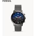 Fossil Neutra Chronograph Grey Stainless Steel Leather Watch for Men- FS5383. 