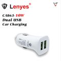 LENYES CA863 Car Charger 10W (Dual USB Type A). 