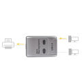 USB 2.0 Mini-Auto Sharing Hub With Two Ports For Computer PC Printer. 